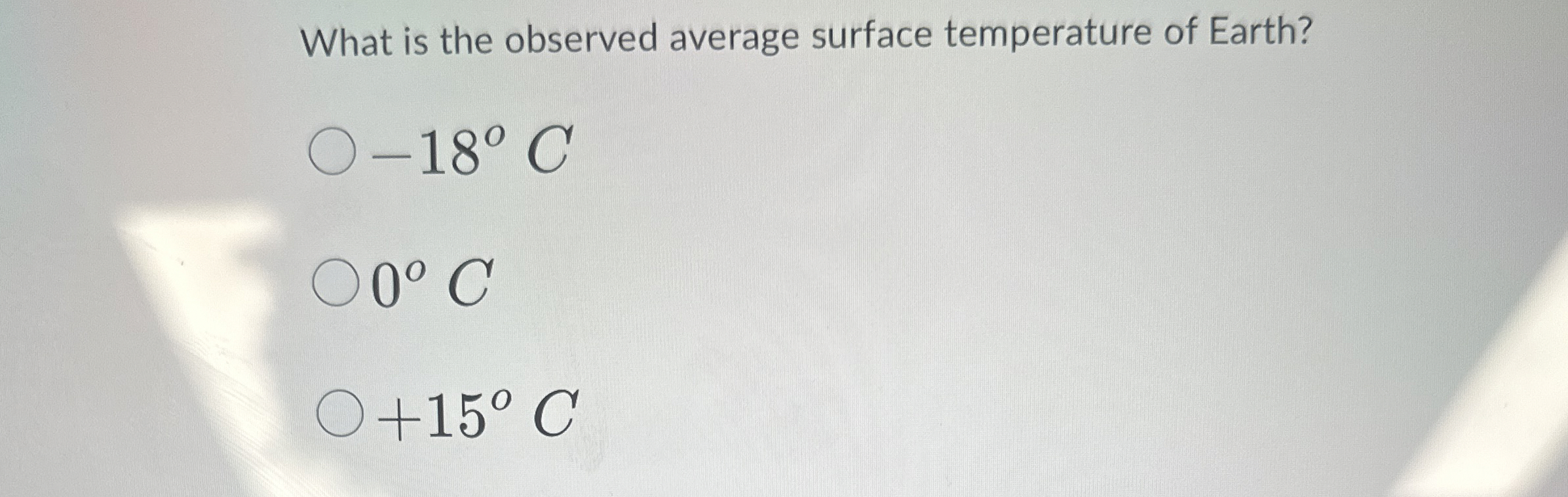 What is the observed average surface temperature