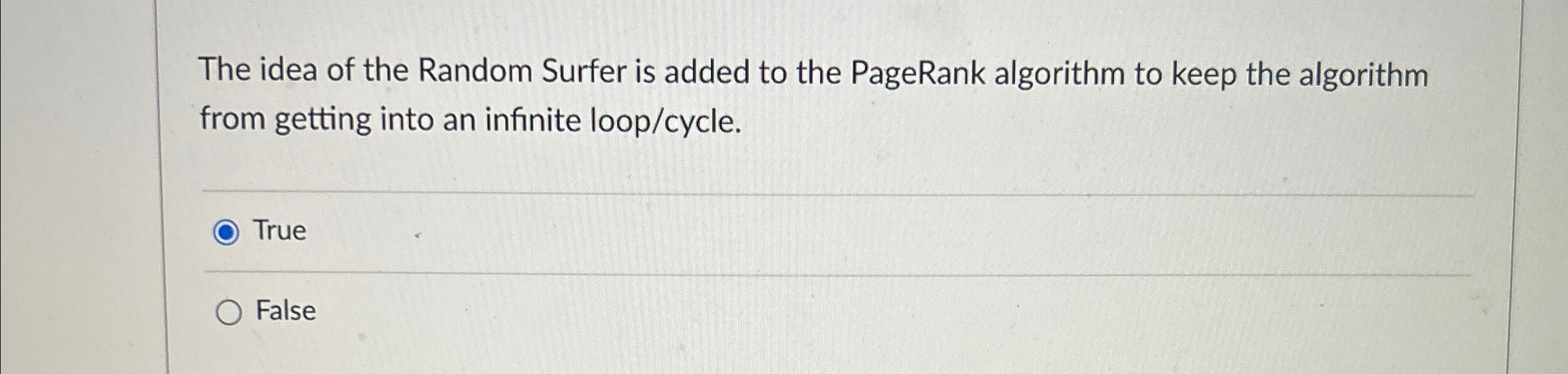 The idea of the Random Surfer is added to the