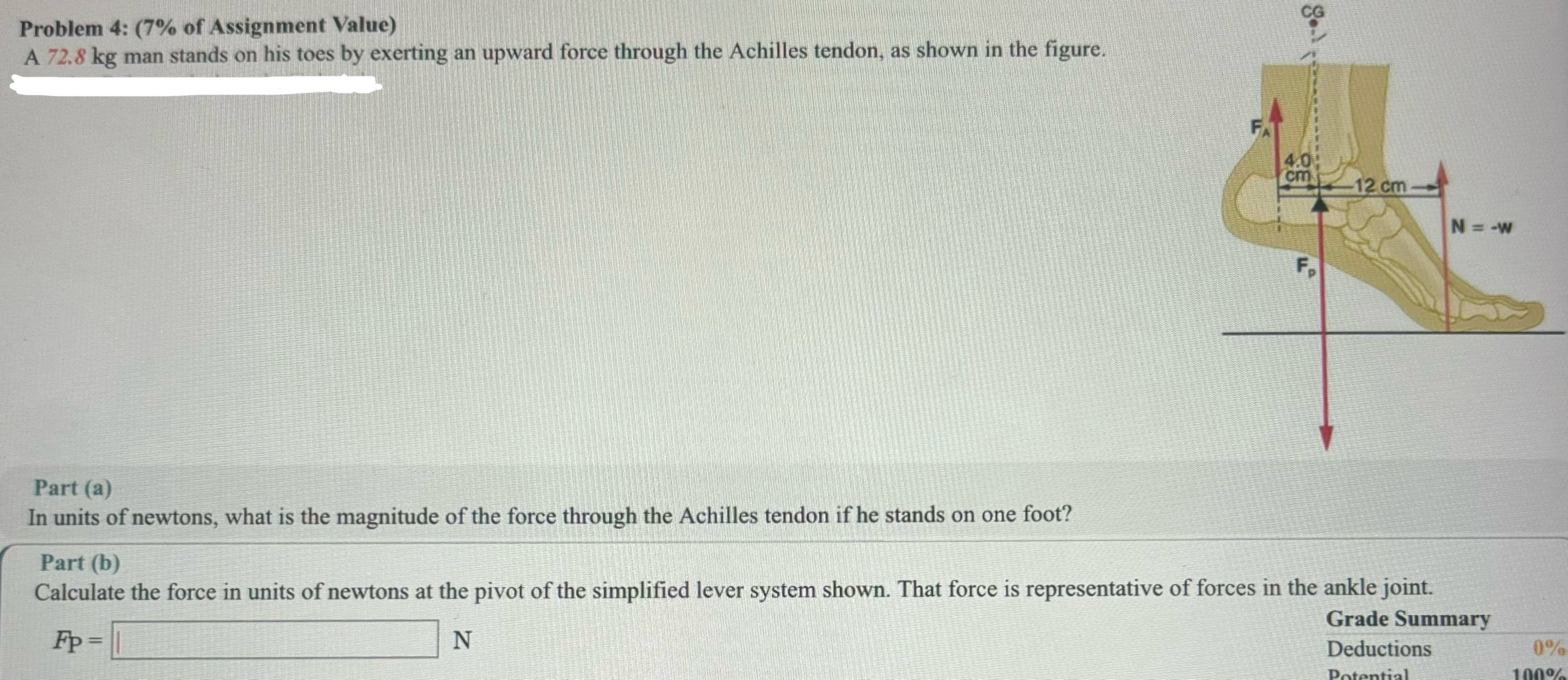 Problem 4 : ( 7 % of Assignment Value ) A 7 2 . 8