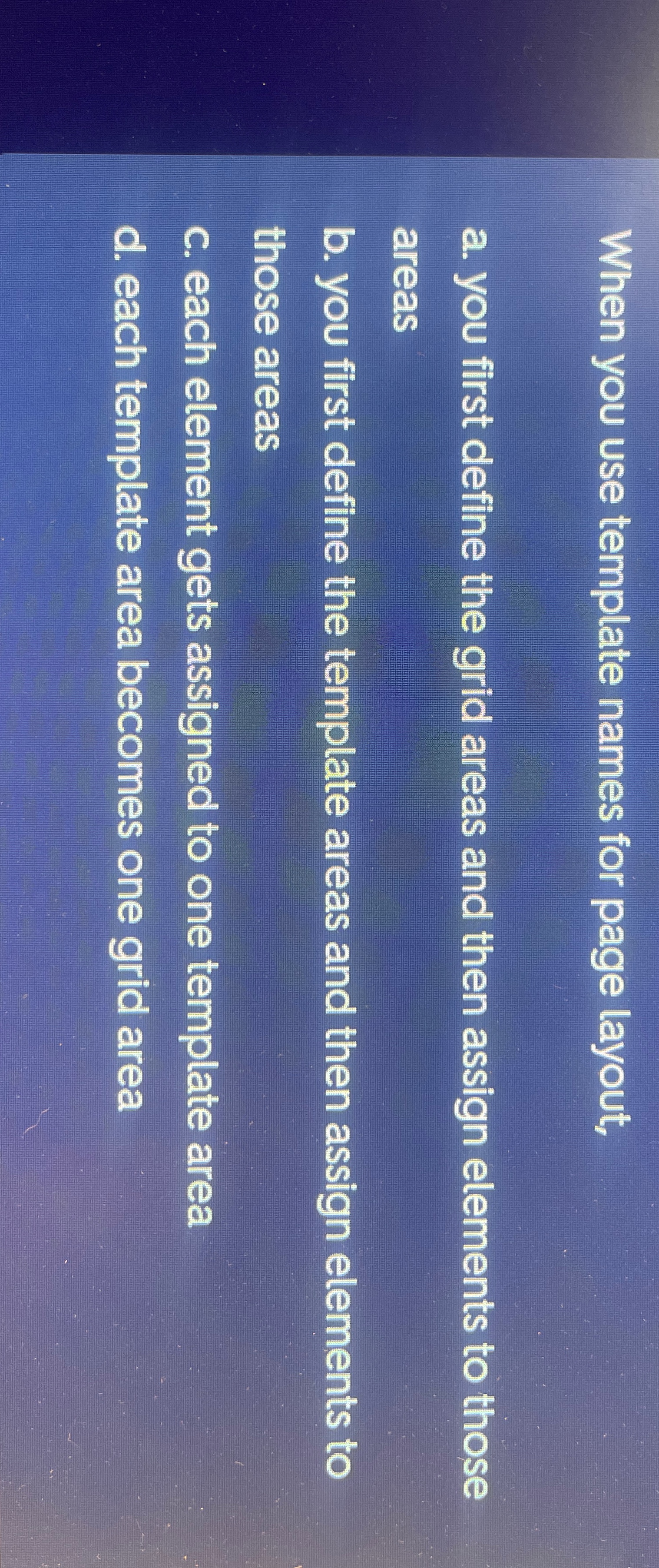 When you use template names for page layout, a .