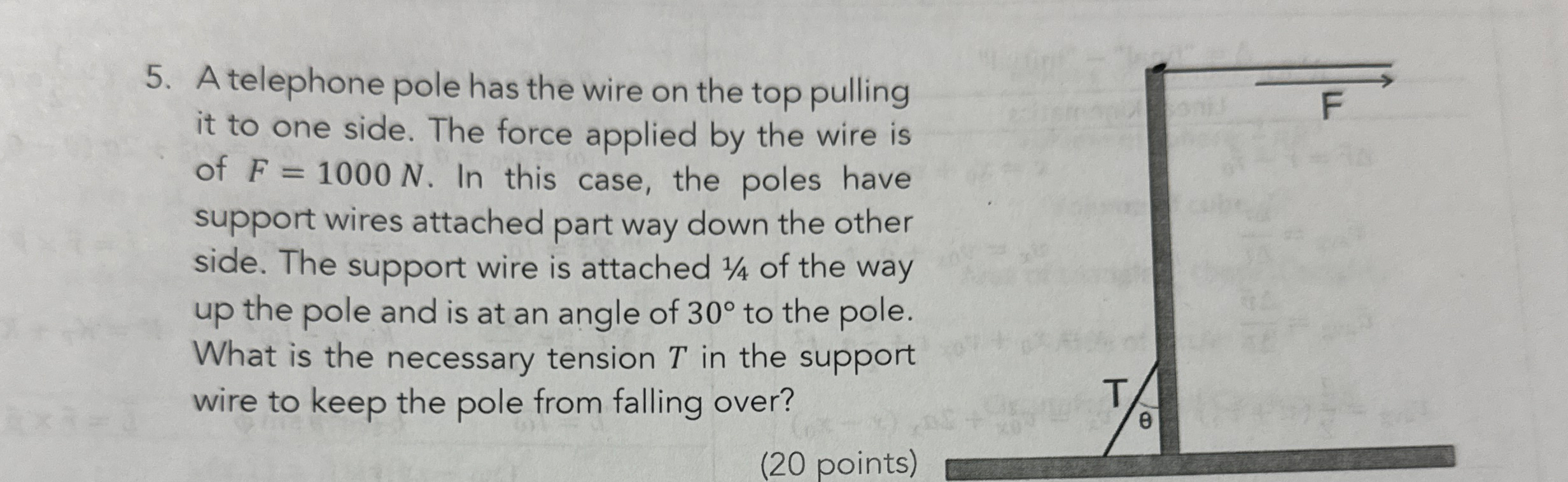 A telephone pole has the wire on the top pulling