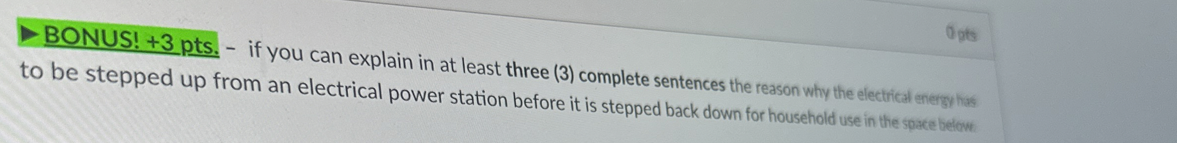 BONUS! + 3 pts . - if you can explain in at least