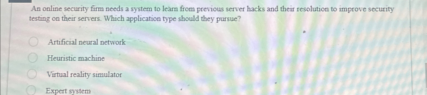 An online security firm needs a system to learn