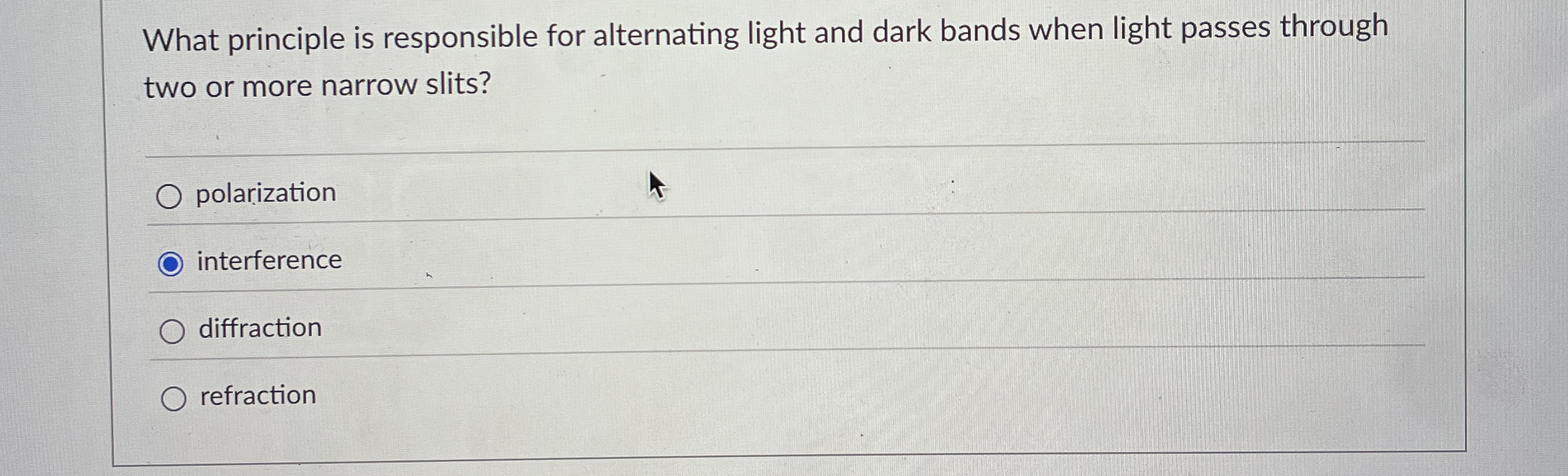 What principle is responsible for alternating