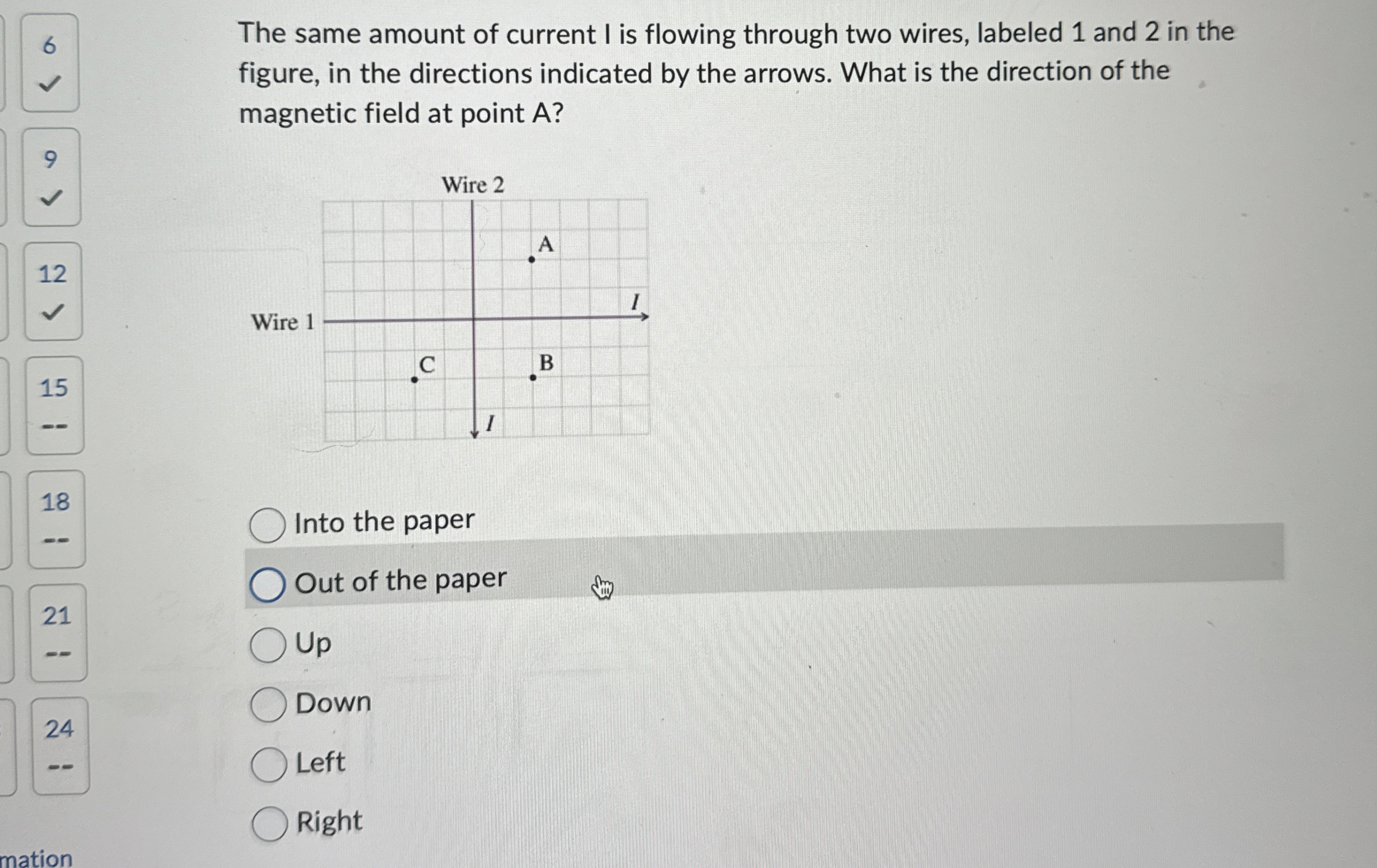 The same amount of current I is flowing through