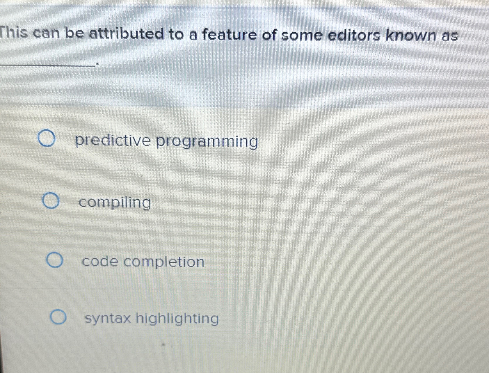 This can be attributed to a feature of some