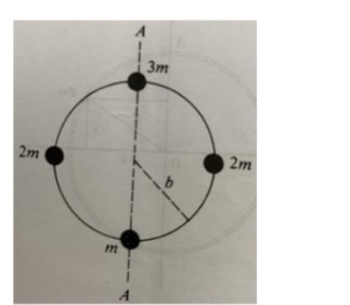 The four blocks are fixed in a light circular