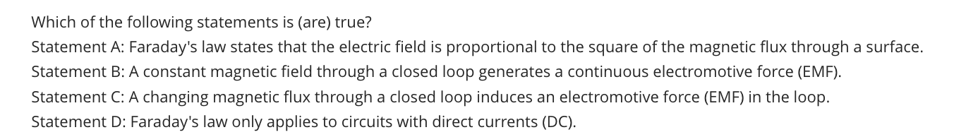 Which of the following statements is ( are )