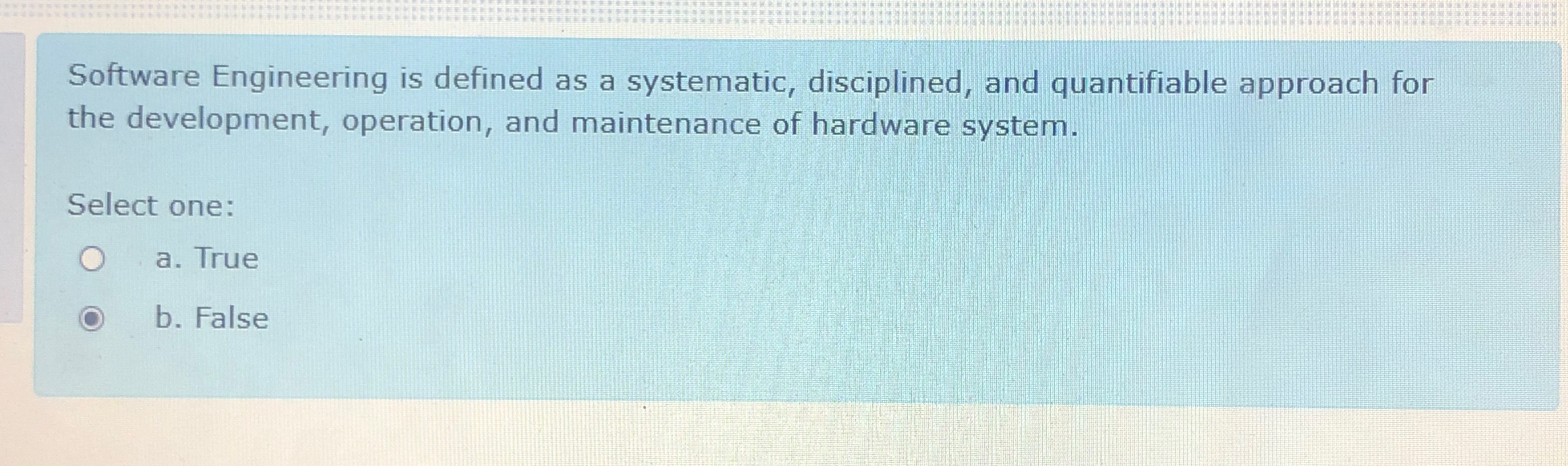 Software Engineering is defined as a systematic,