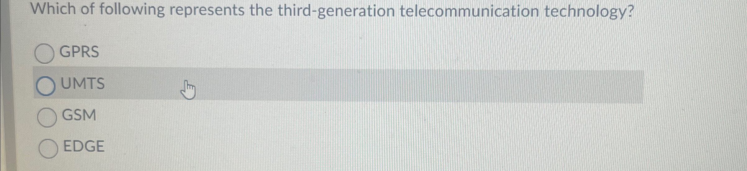 Which of following represents the third -