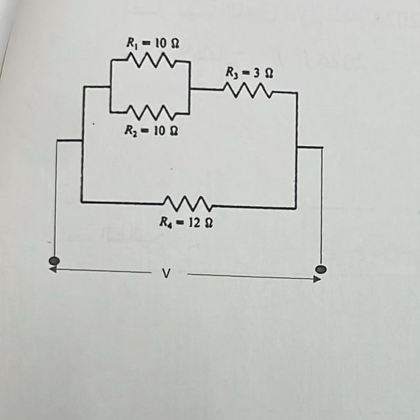 A ) what is the total resistance B ) the current