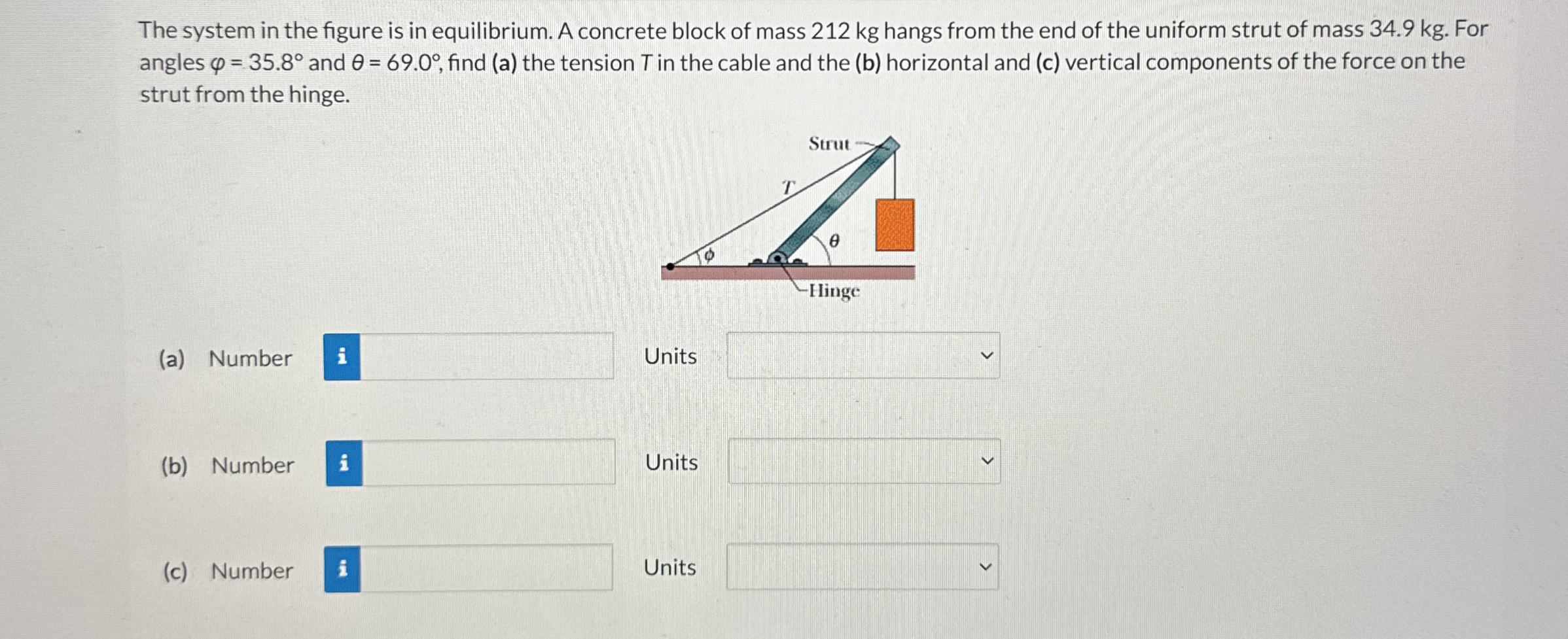 The system in the figure is in equilibrium. A