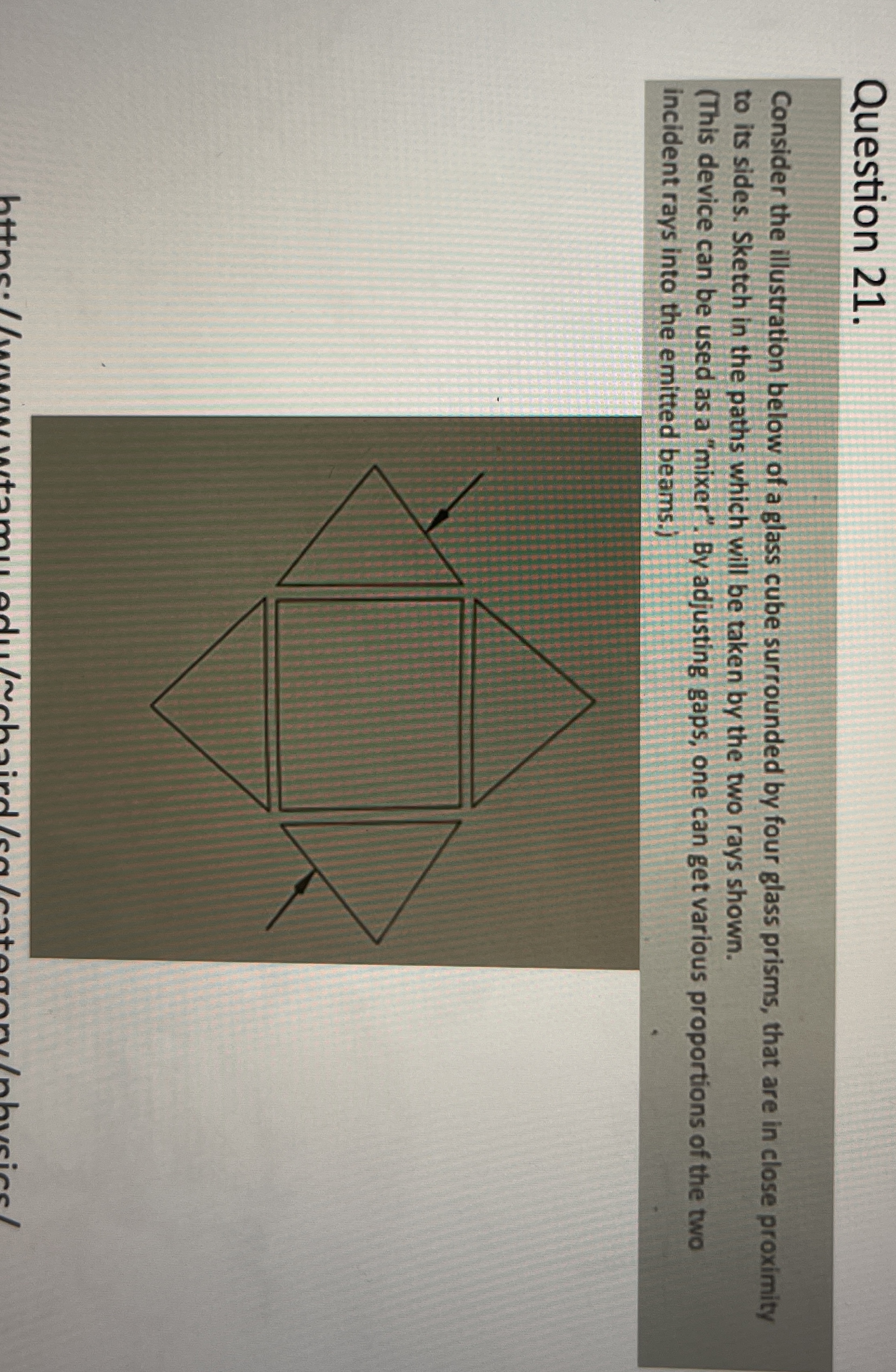 Question 2 1 . Consider the illustration below of