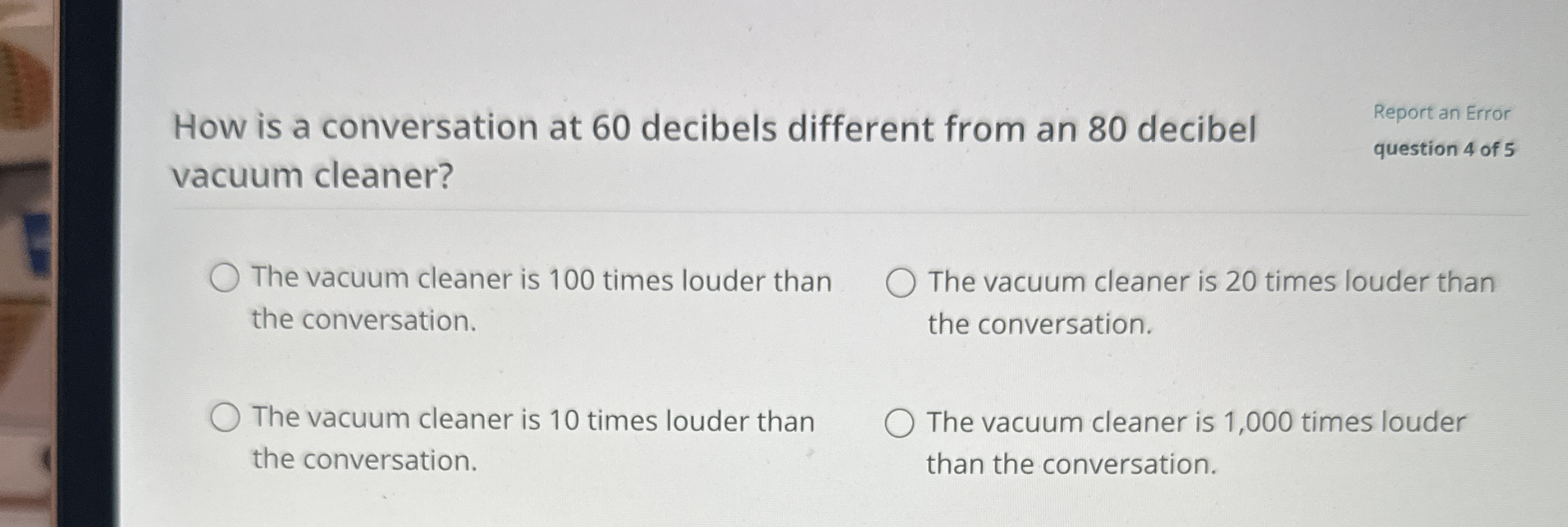 How is a conversation at 6 0 decibels different