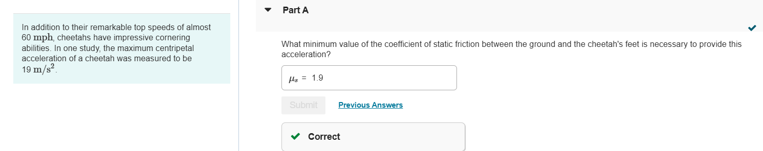 What minimum value of the coefficient of static