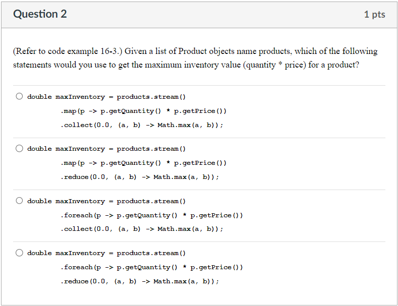 ( Refer to code example 1 6 - 3 . ) Given a list
