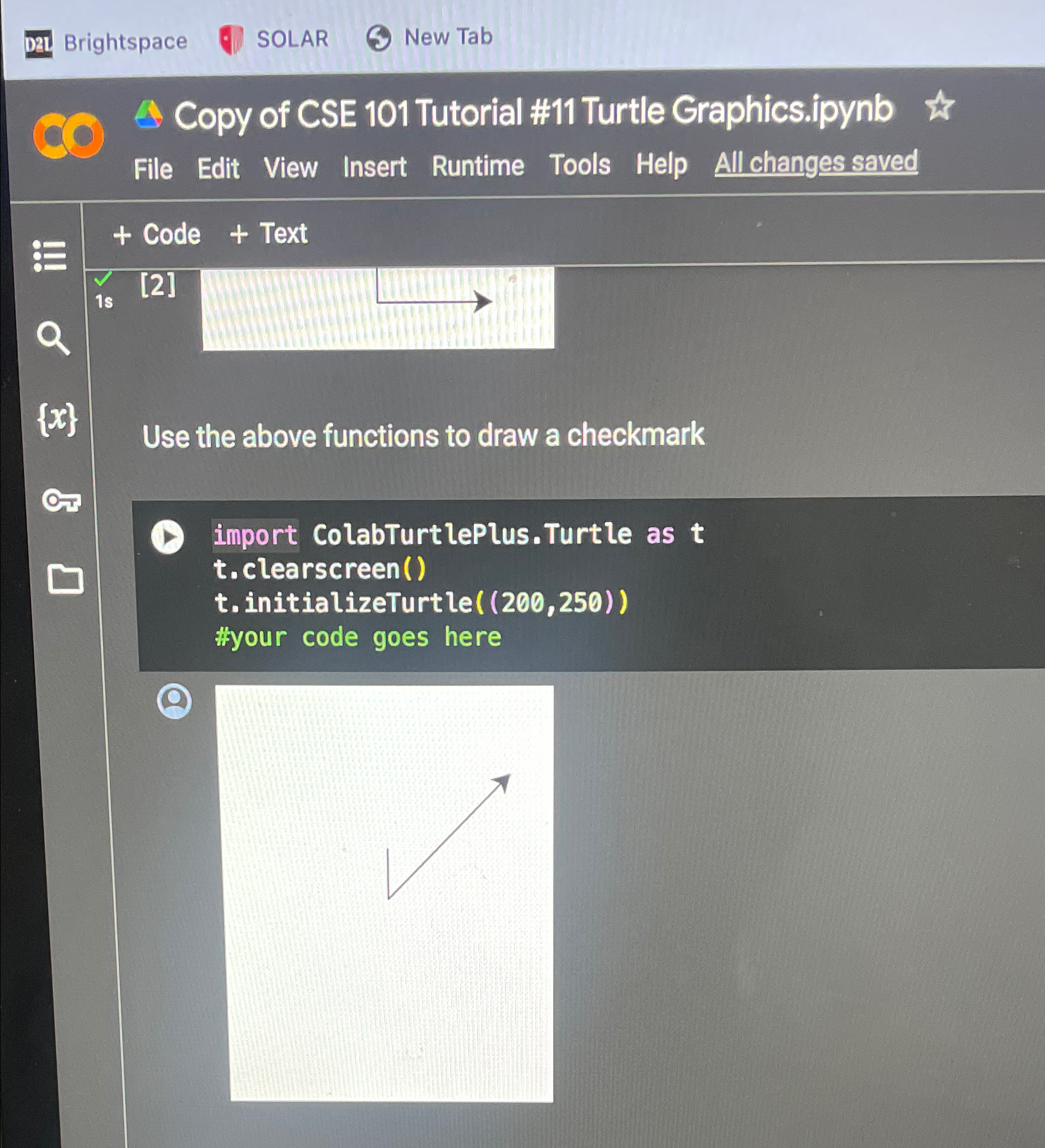 Brightspace SOLAR New Tab Copy of CSE 1 0 1
