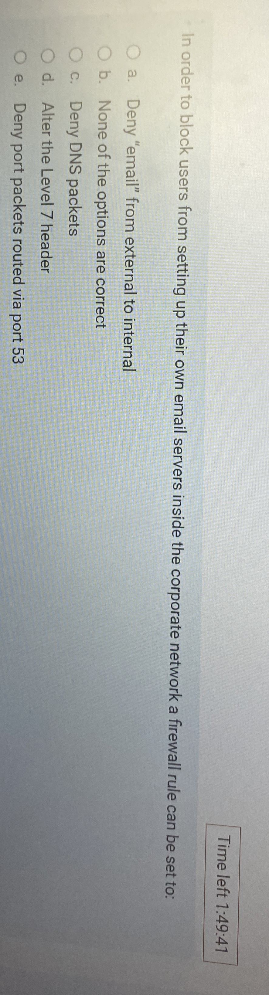 In order to block users from setting up their own