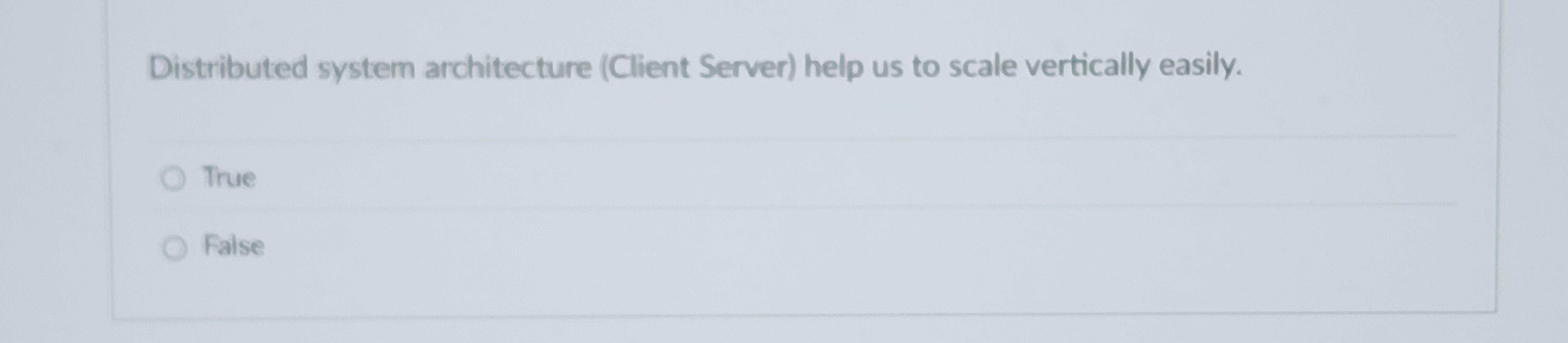 Distributed system architecture ( Client Server )