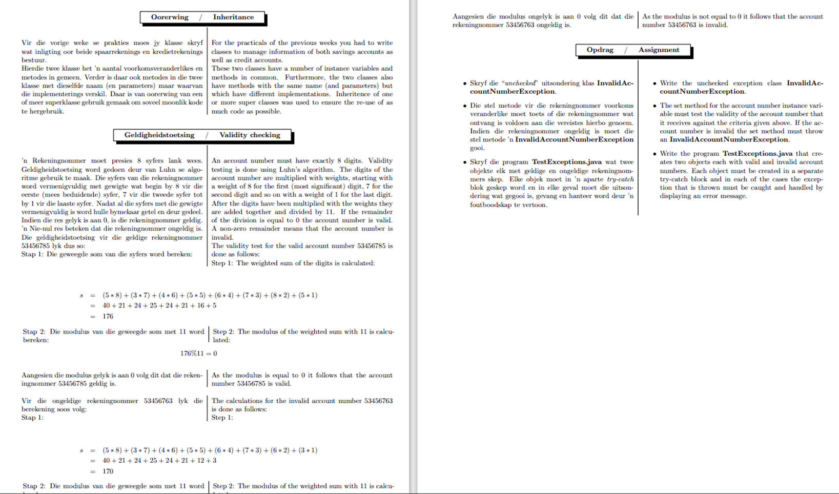 Aangesien die modulus ongelyk is aan 0 volg dit