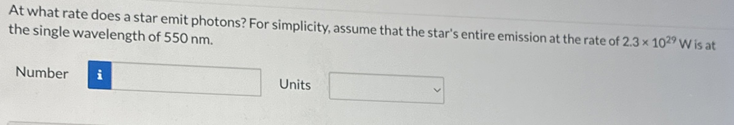 At what rate does a star emit photons? For