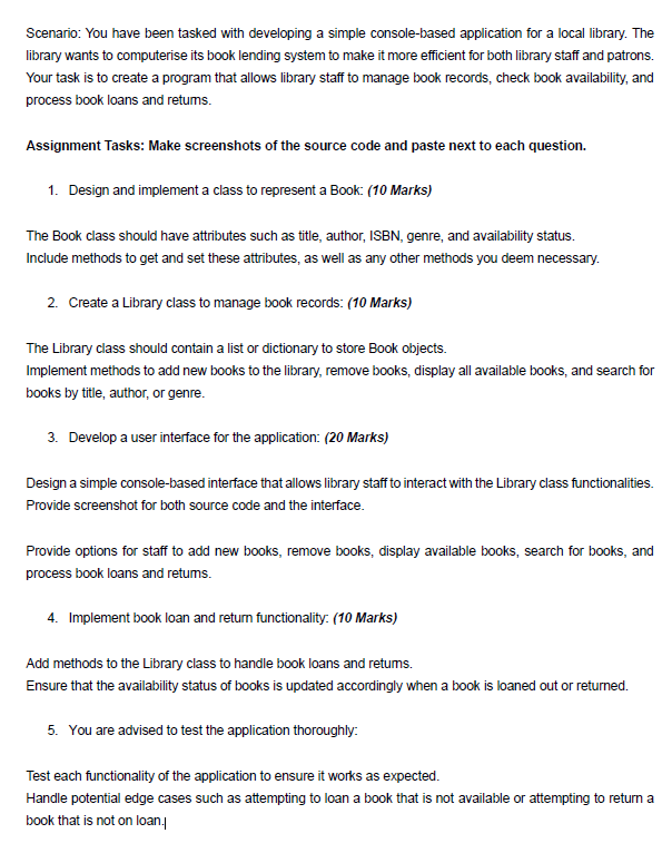 Using python Scenario: You have been tasked with