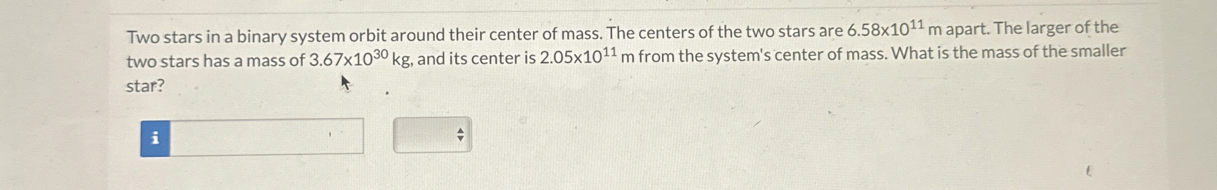 Two stars in a binary system orbit around their