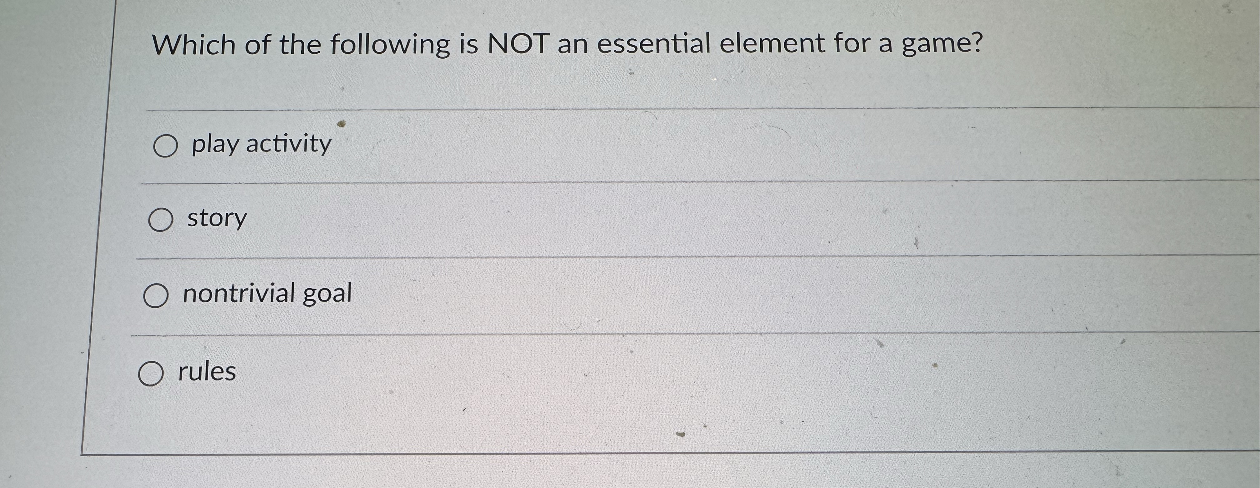 Which of the following is NOT an essential