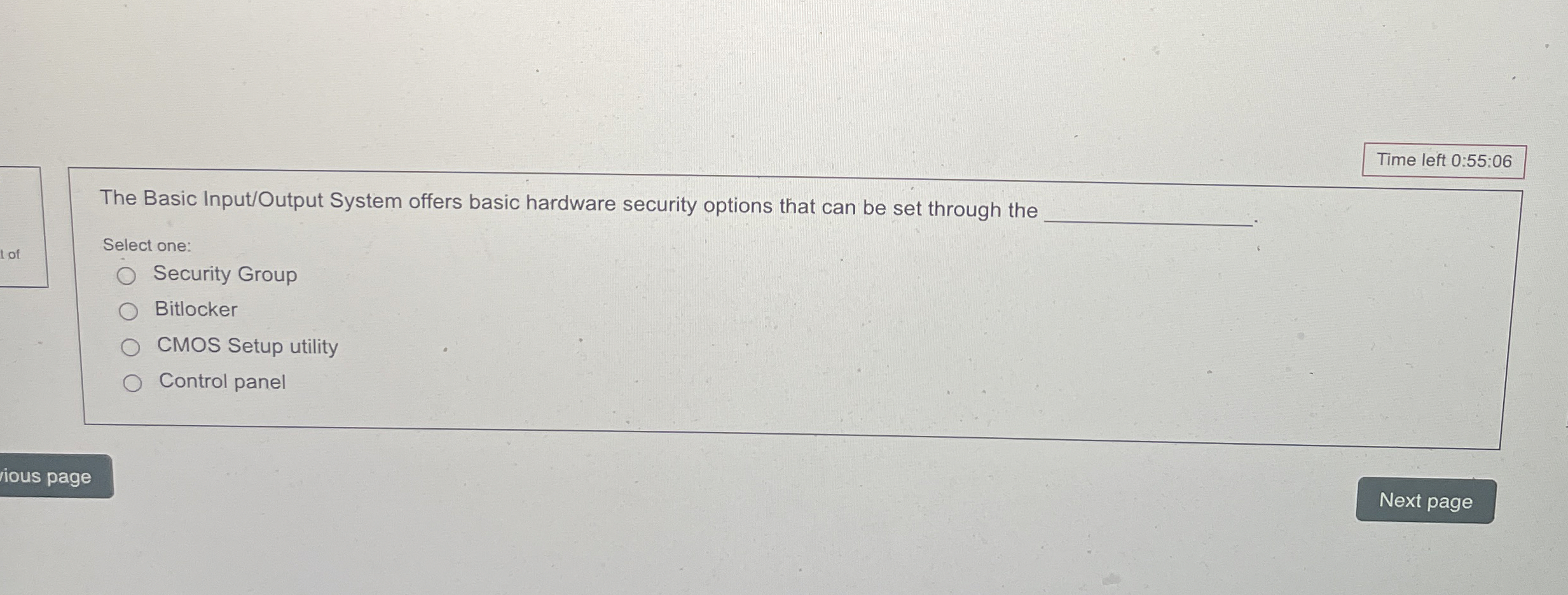Time left 0 : 5 5 : 0 6 The Basic Input / Output