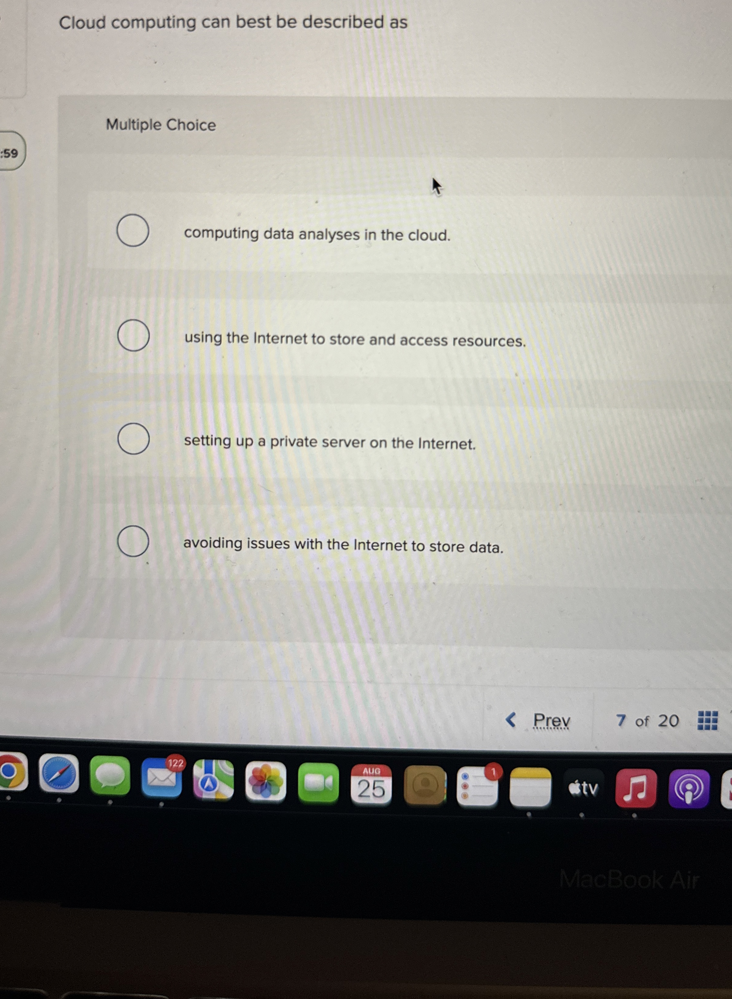 Cloud computing can best be described as Multiple