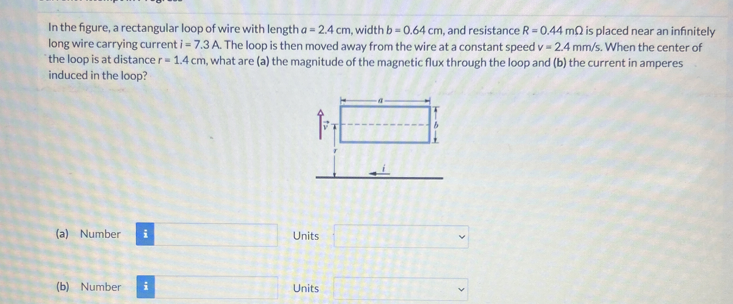 In the figure, a rectangular loop of wire with