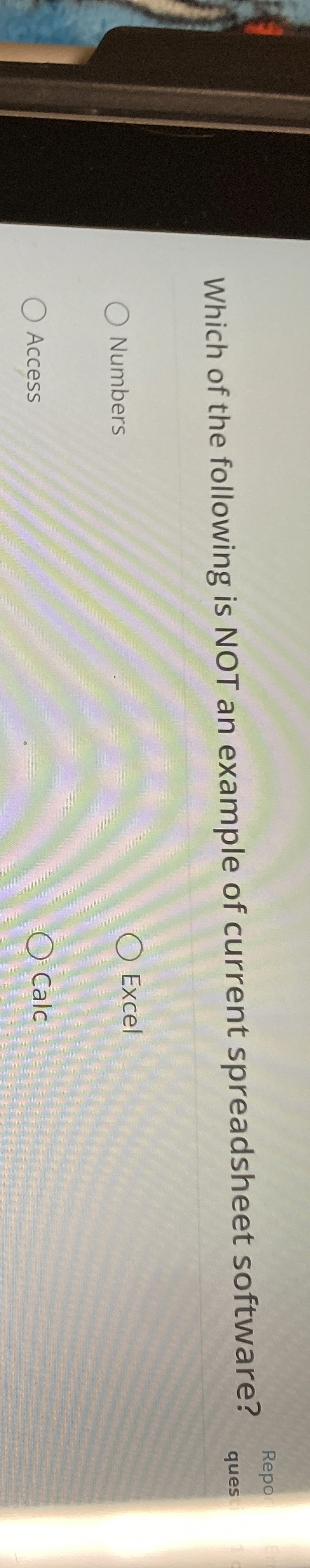 Which of the following is NOT an example of