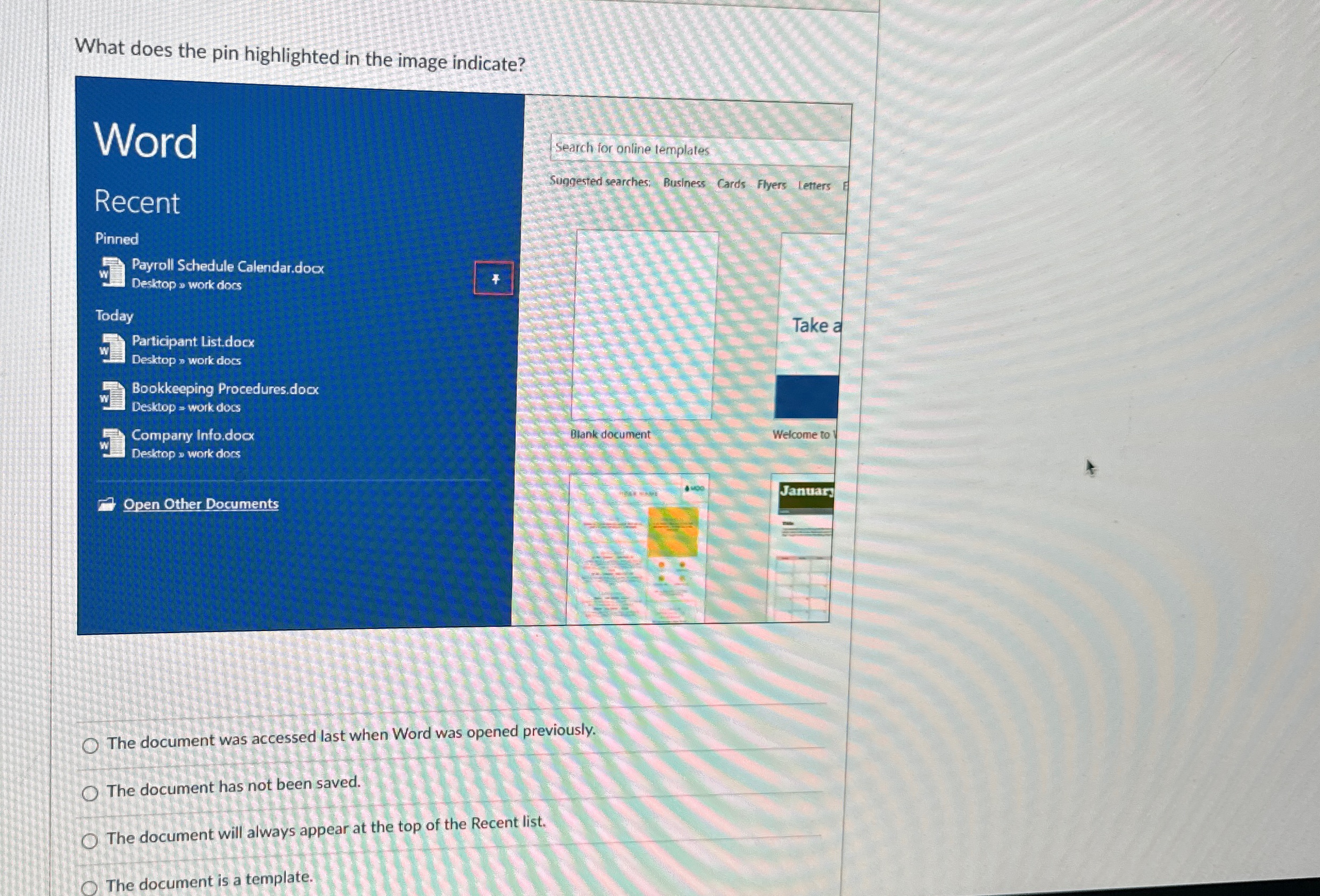 What does the pin highlighted in the image