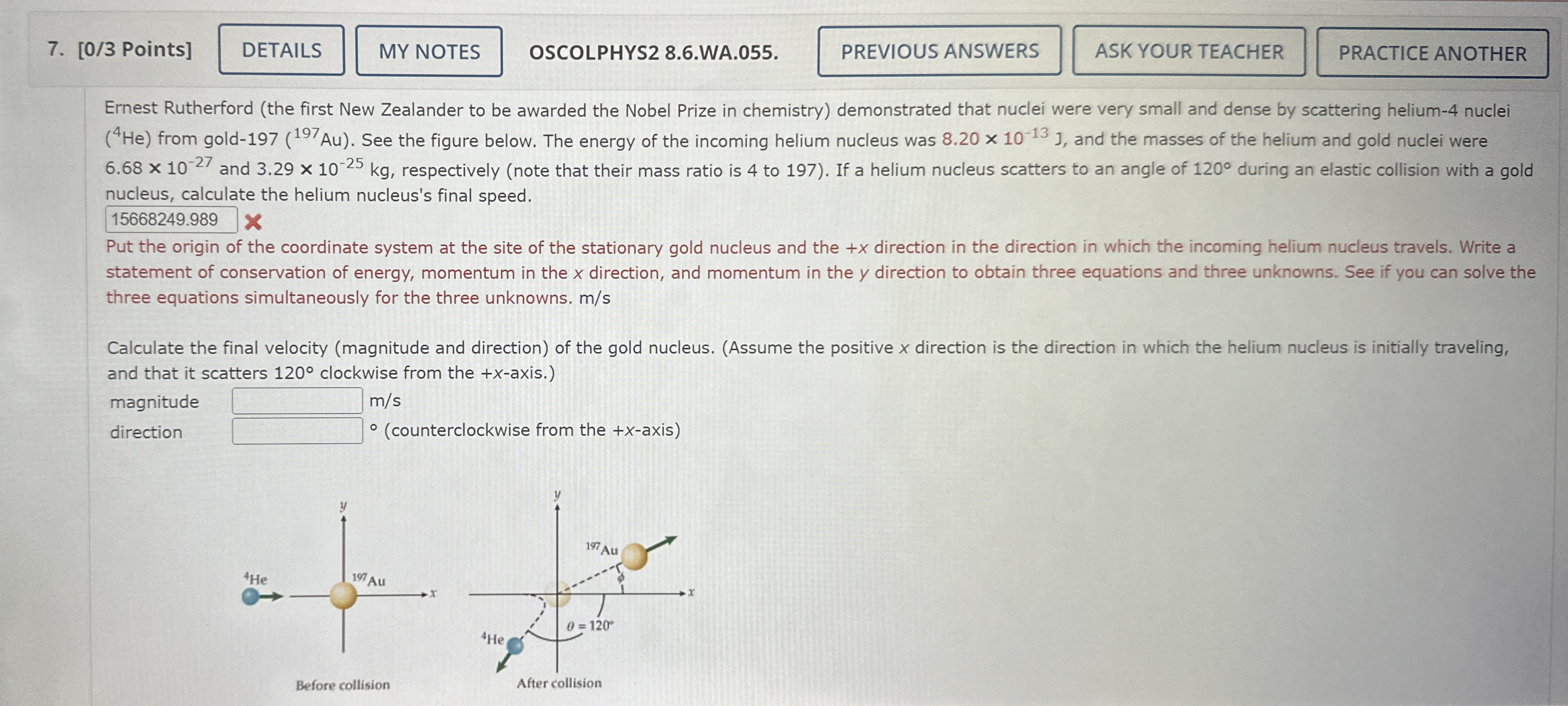 [ 0 / 3 Points ] OSCOLPHYS 2 8 . 6 . WA . 0 5 5 .