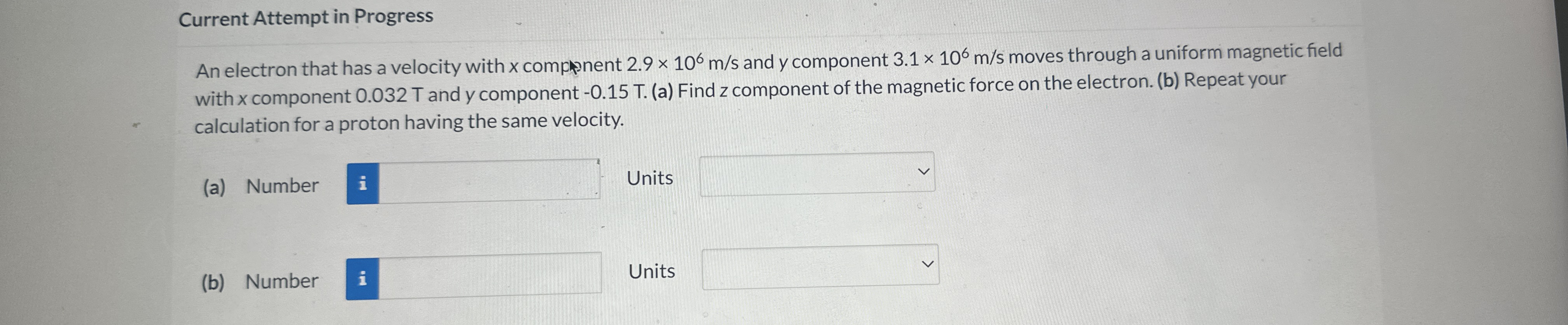 Current Attempt in Progress An electron that has