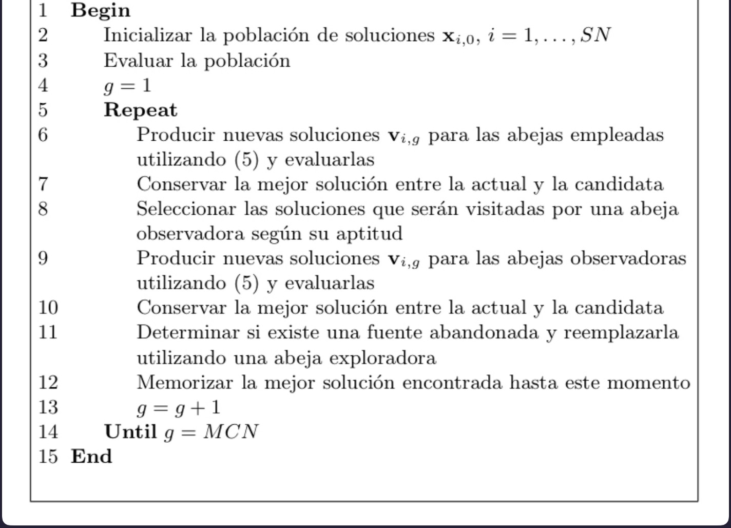 Implement the following algorithm, the ABC