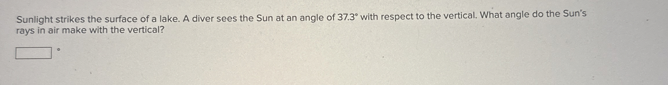 Sunlight strikes the surface of a lake. A diver