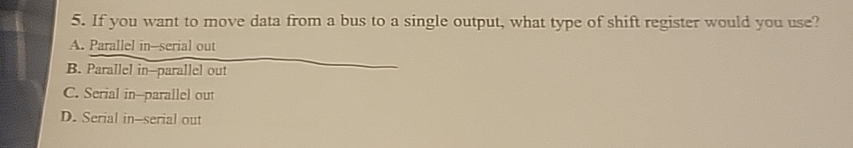 If you want to move data from a bus to a single