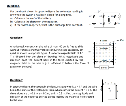 ANSWER ALL TEHESE QUESTIONS Question 5 For the