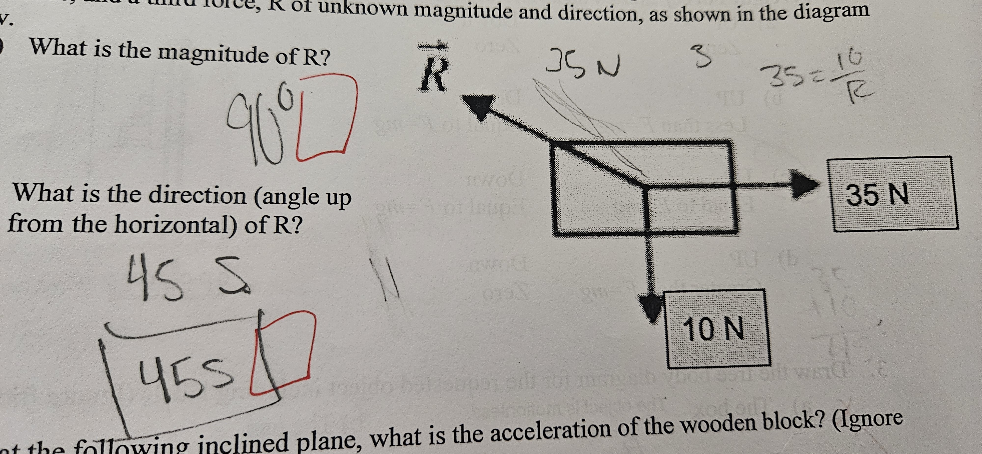 What is the direction ( angle up from the