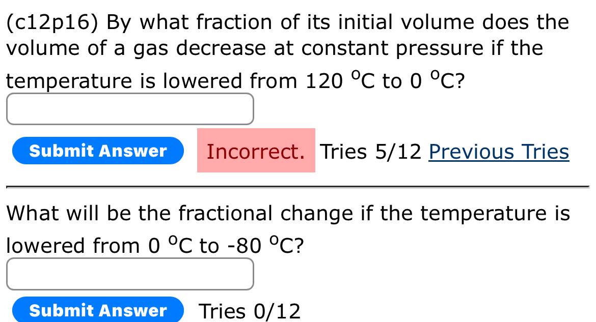 ( c 1 2 p 1 6 ) By what fraction of its initial