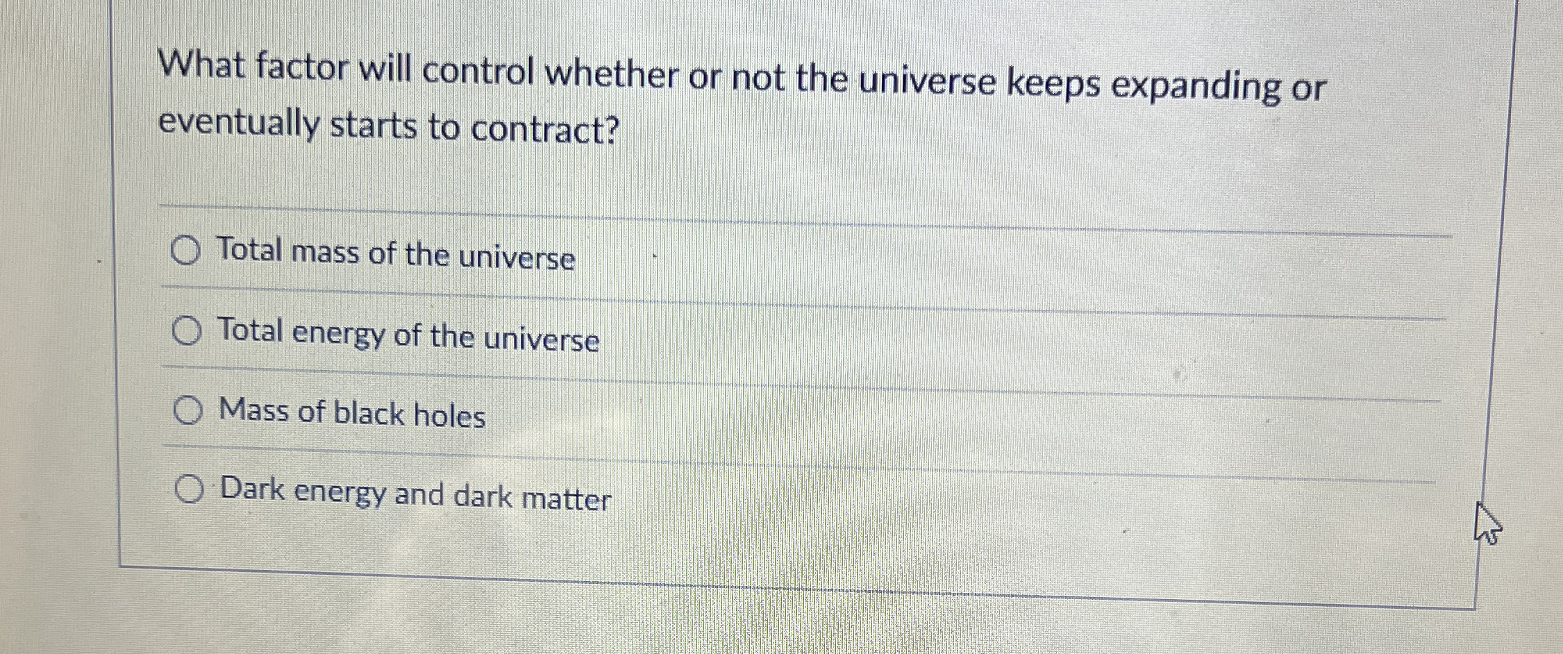 What factor will control whether or not the