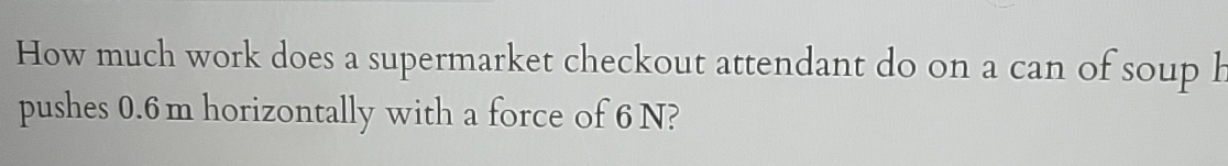 How much work does a supermarket checkout