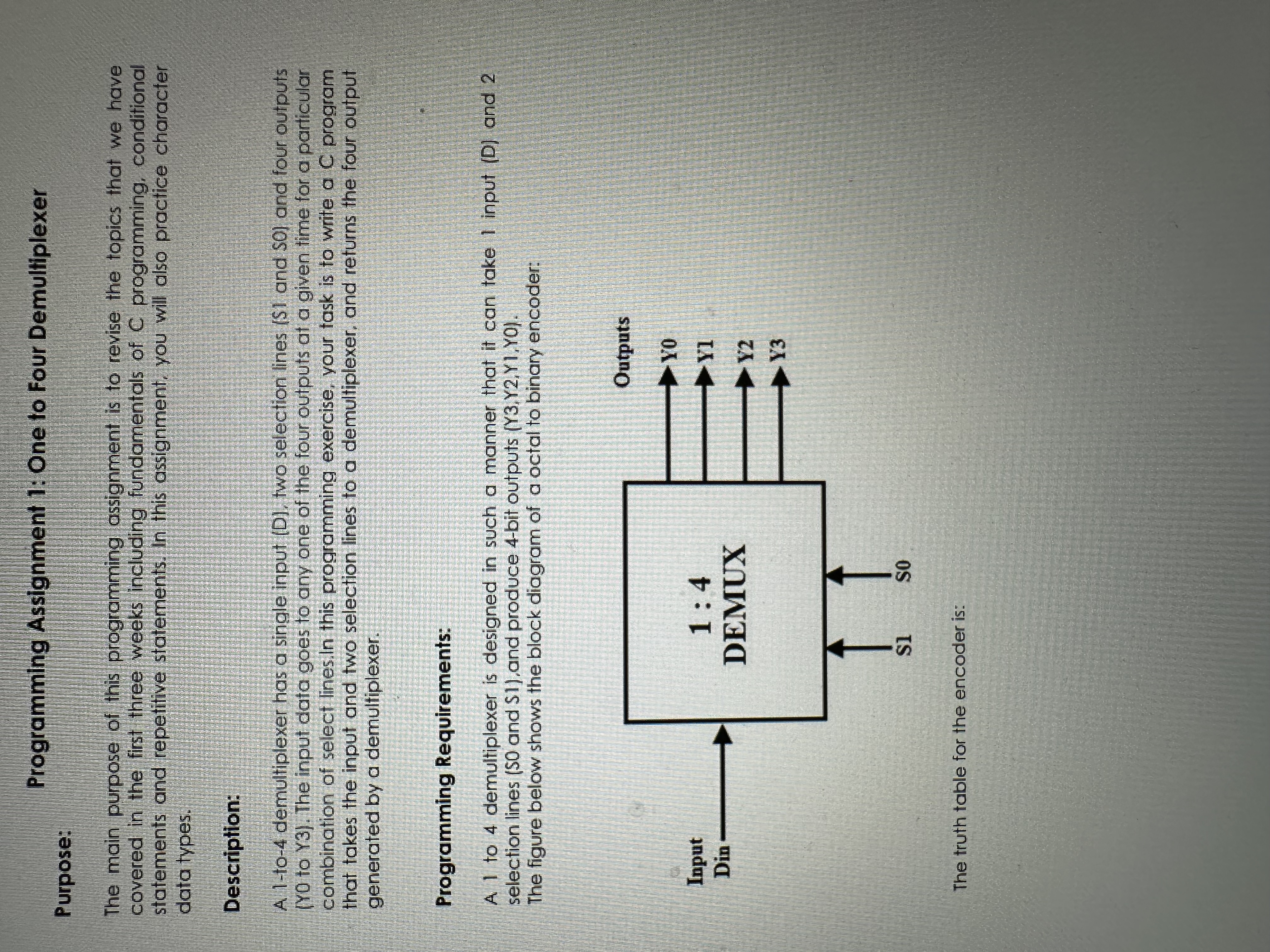 When the user first runs the program, you will