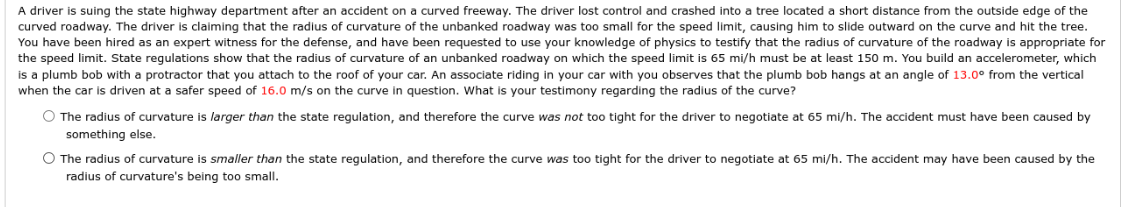 A driver is suing the state highway department