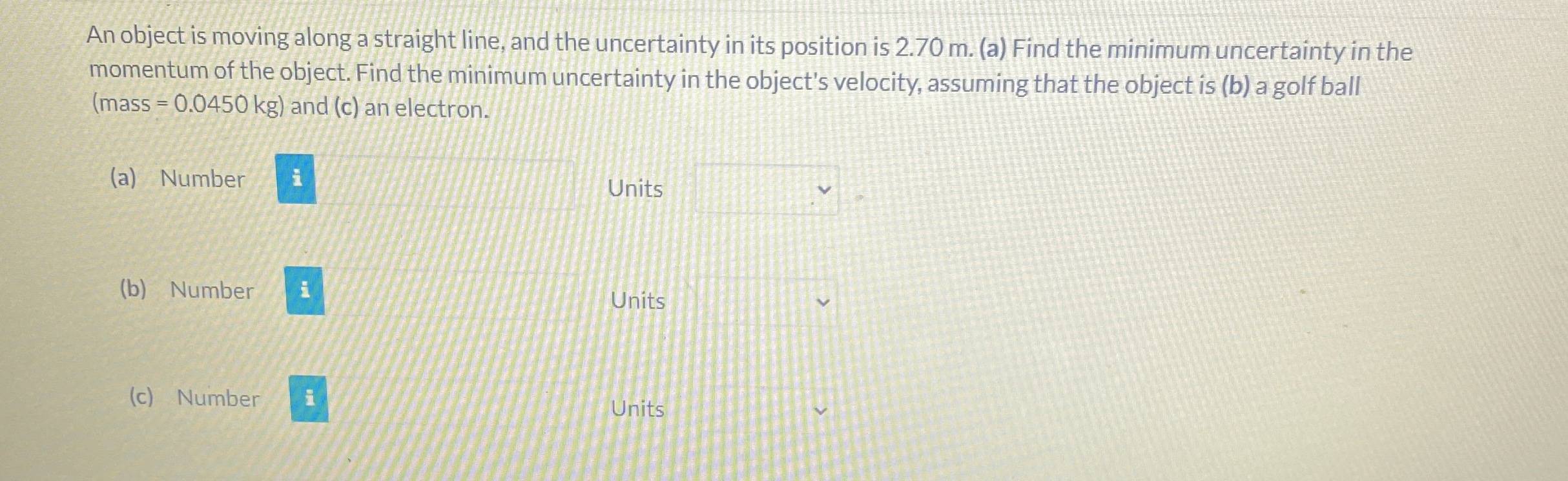 An object is moving along a straight line, and