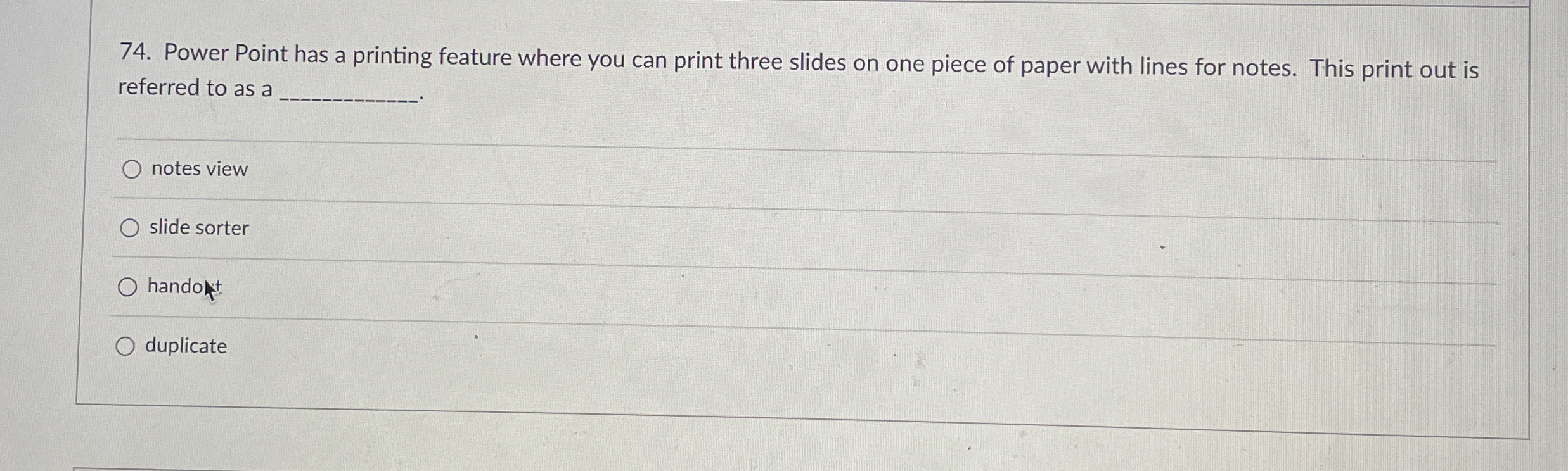Power Point has a printing feature where you can
