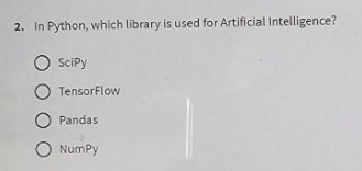 In Python, which library is used for Artificial