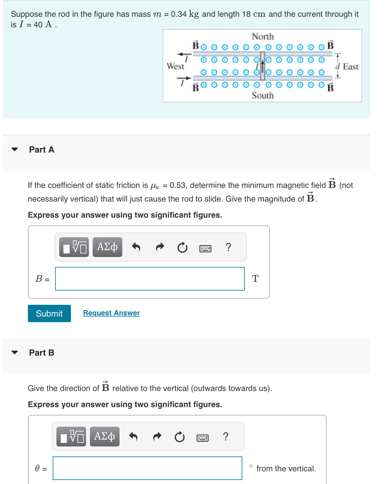 Suppose the rod in the figure has mass m = 0 . 3