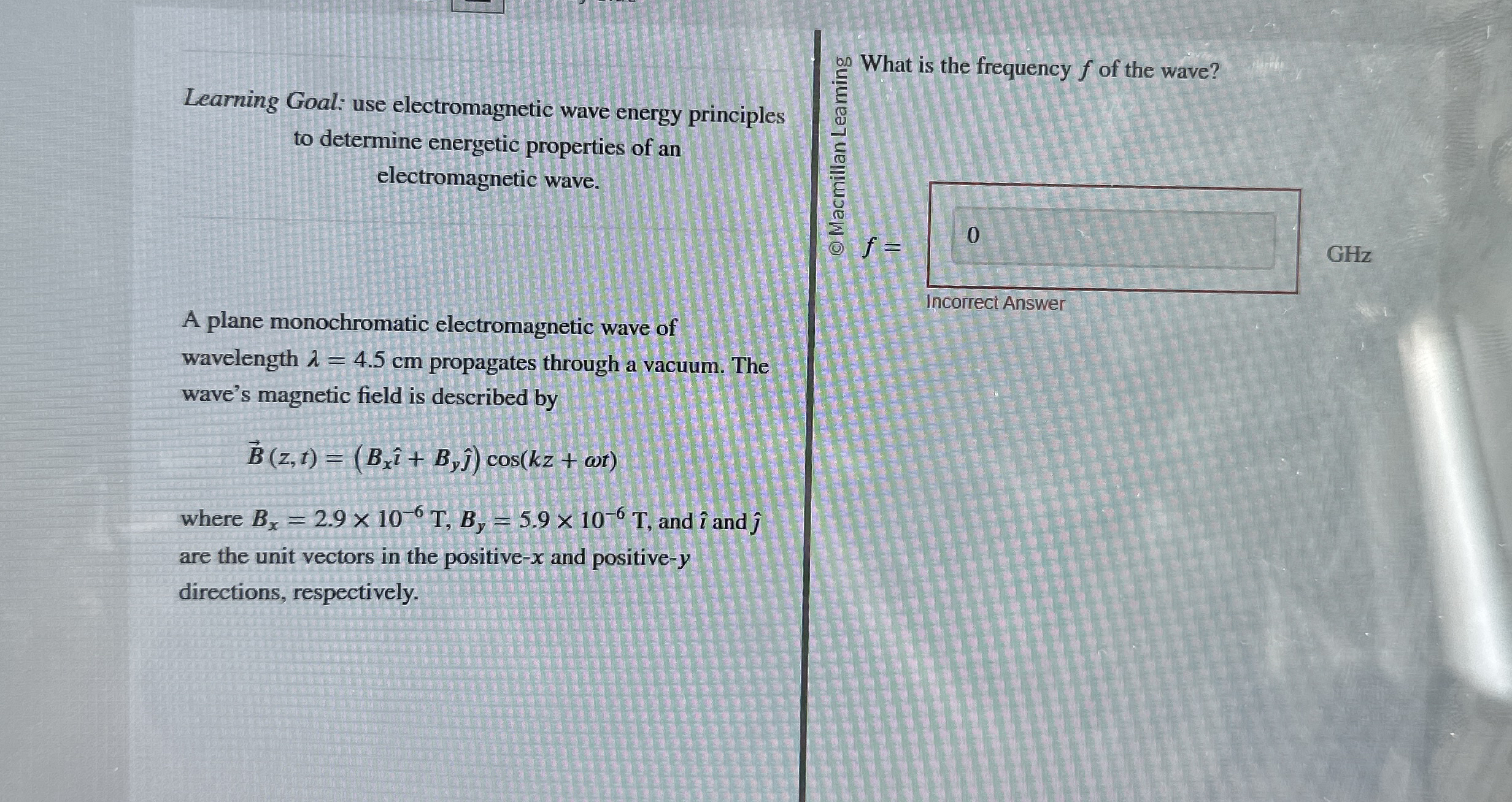 Learning Goal: use electromagnetic wave energy